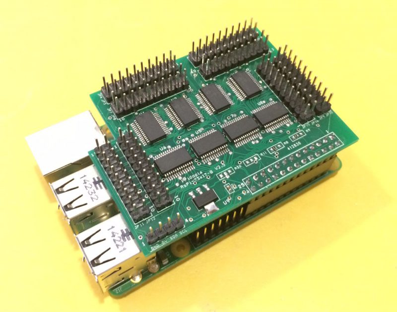 23017-8 - 128 GPIO board plug in Raspberry Pi Model B+/B2 /B3