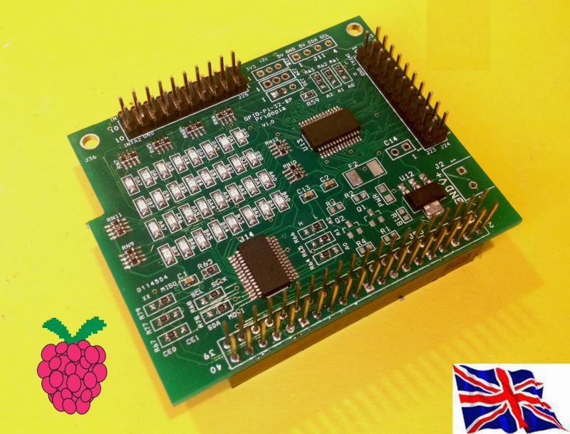 Raspberry Pi - I2C 23017 x2 - 32 GPIO Board