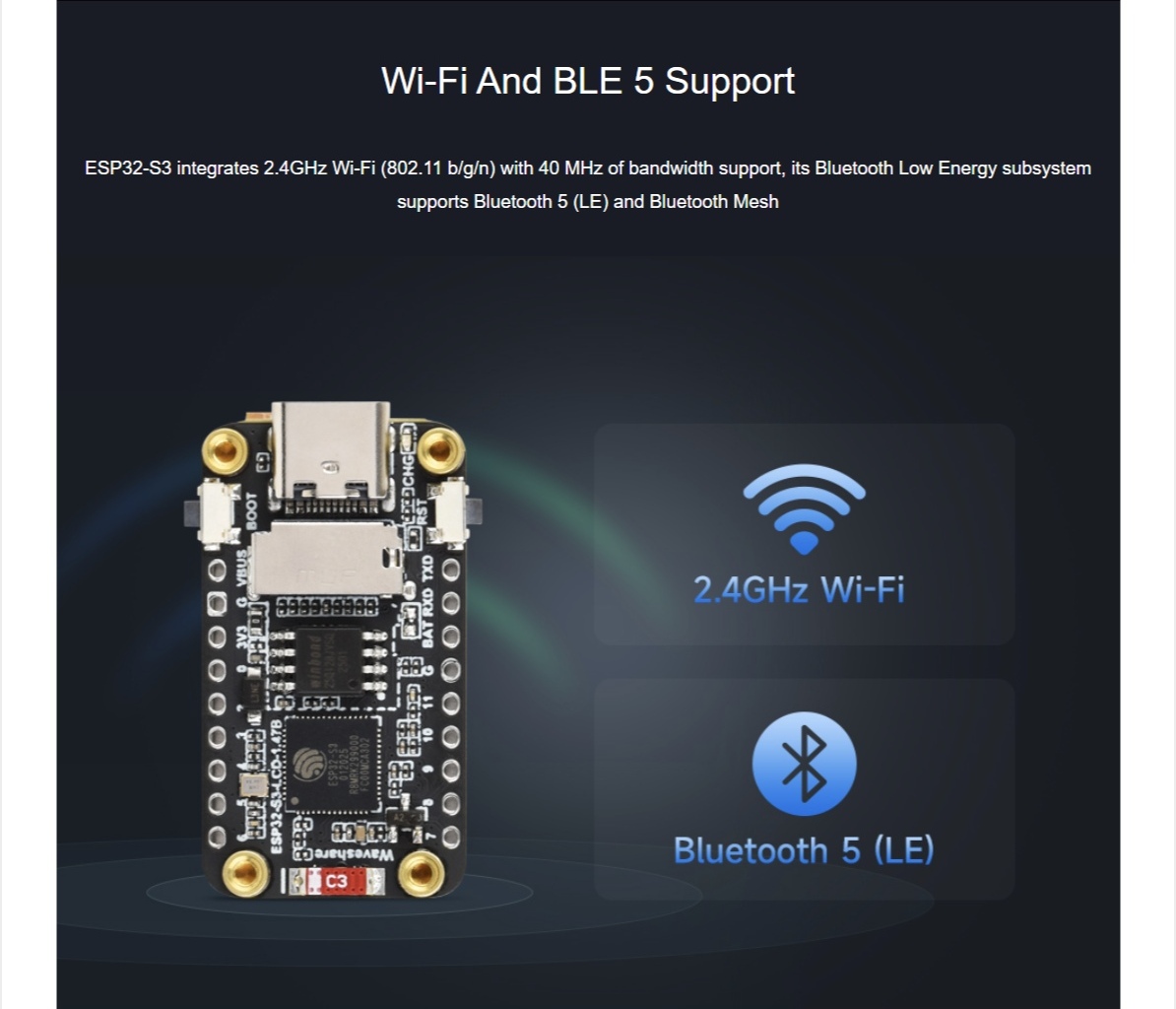 ESP32-S3 1.47 英吋 LCD 螢幕開發板(172x320, 內建 WiFi、Bluetooth):圖片 10