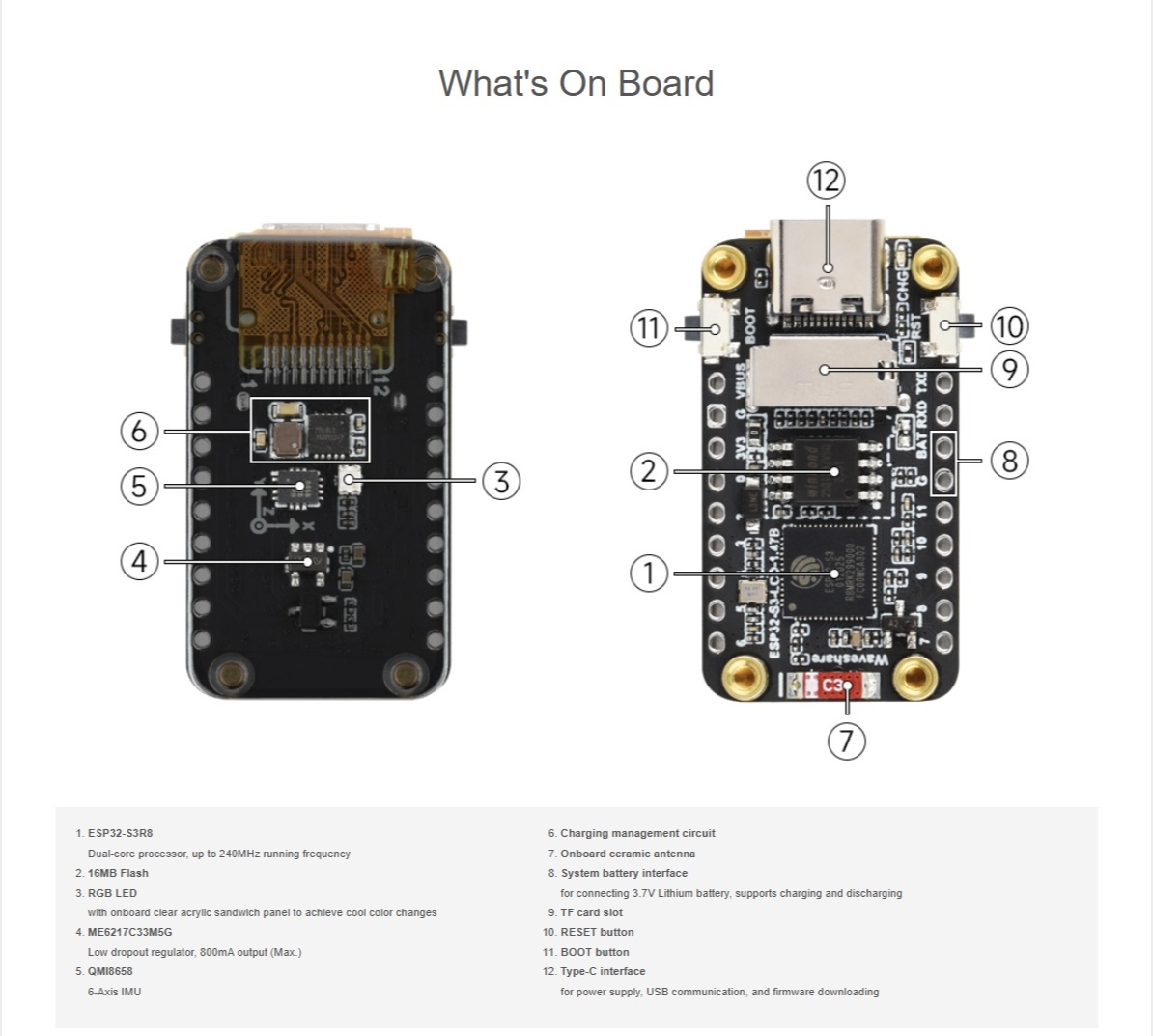 ESP32-S3 1.47 英吋 LCD 螢幕開發板(172x320, 內建 WiFi、Bluetooth):圖片 13